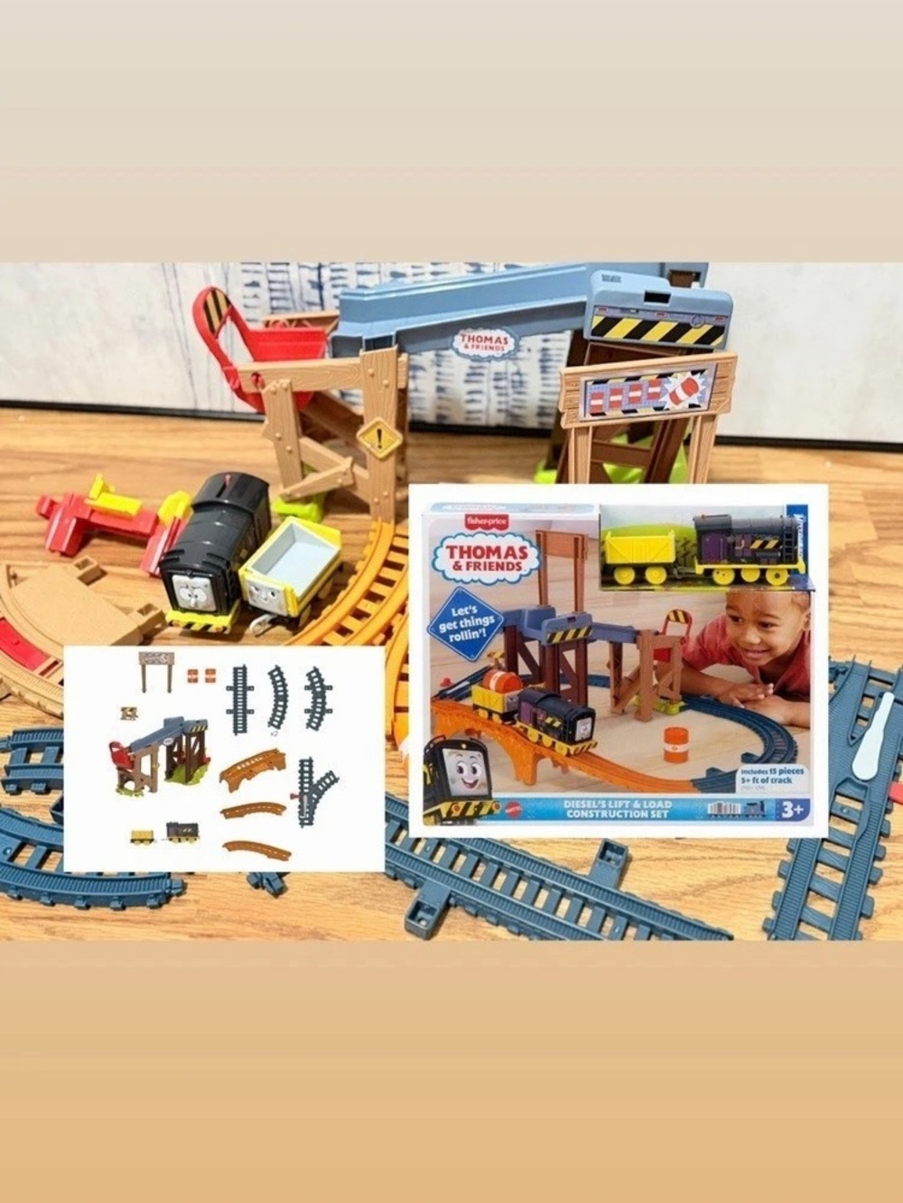 Fisher-Price Thomas & Friends Diesel's Lift & Load Construction Set Diesel's